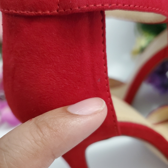 Aldo Red Sparkle Shoes - Picture 9 of 12